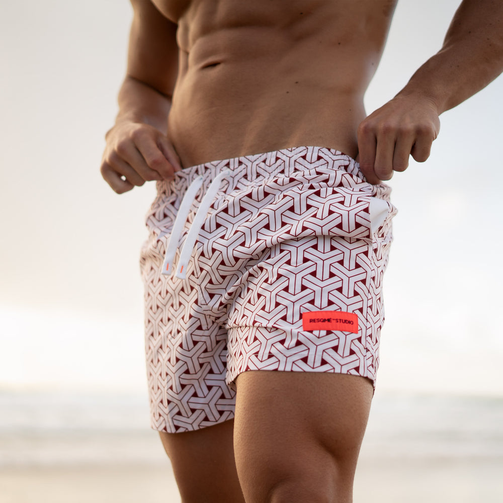 SWIM SHORTS-TJ Red Underwear – RESQME
